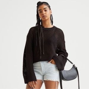 🖤 H&M Hole-knit Sweater XL